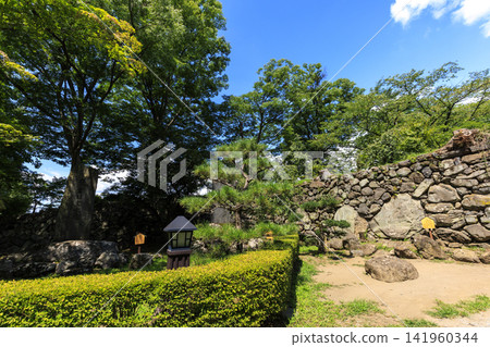 Komoro Castle Ruins in Midsummer Komoro Castle Ruins in Midsummer 141960344