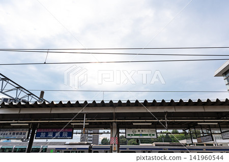 From the platform of JR Katsuta Station, Takeda, Hitachinaka City, Ibaraki Prefecture From the platform of JR Katsuta Station, Takeda, Hitachinaka City, Ibaraki Prefecture 141960544