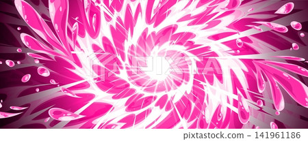 Cartoon liquid burst with dynamic pink waves Cartoon liquid burst with dynamic pink waves 141961186