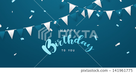 Decorate the background for a birthday celebration with beautiful confetti vector images. Decorate the background for a birthday celebration with beautiful confetti vector images. 141961775