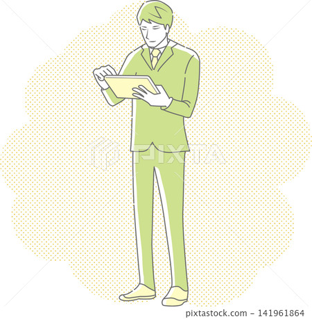 Business people who use mobile devices Business people who use mobile devices 141961864