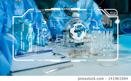 Microbiologists and nutrition experts analyze molecular samples in advanced food science labs. Microbiologists and nutrition experts analyze molecular samples in advanced food science labs. 141961984