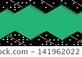 Set of dice stacked on green cloth of a dominoes table. Vector luck and fortune background 141962022