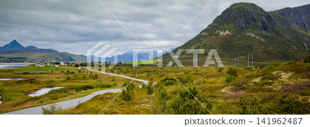 Road along fjorde. Nature of Norway Road along fjorde. Nature of Norway 141962487