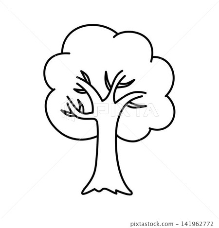 ecology nature tree forest outline coloring ecology nature tree forest outline coloring 141962772