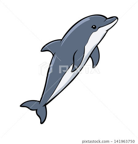 Dolphin mascot logo illustration design template Dolphin mascot logo illustration design template 141963750