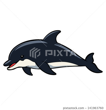 Dolphin mascot logo illustration design template Dolphin mascot logo illustration design template 141963760
