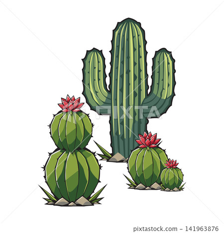 cactus illustration vector design template cactus illustration vector design template 141963876