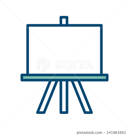 blackboard icon vector design template in white background blackboard icon vector design template in white background 141963891