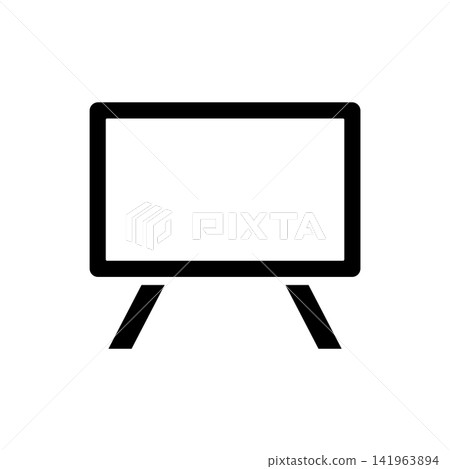 blackboard icon vector design template in white background blackboard icon vector design template in white background 141963894