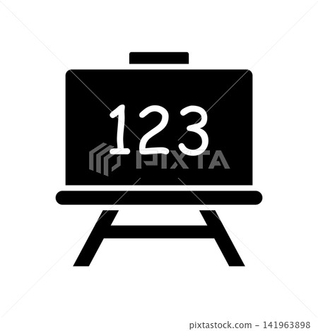 blackboard icon vector design template in white background blackboard icon vector design template in white background 141963898