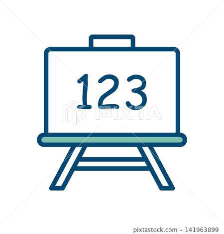 blackboard icon vector design template in white background blackboard icon vector design template in white background 141963899
