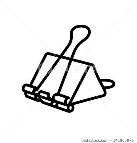 bulldog clip icon vector design template in white background bulldog clip icon vector design template in white background 141963976