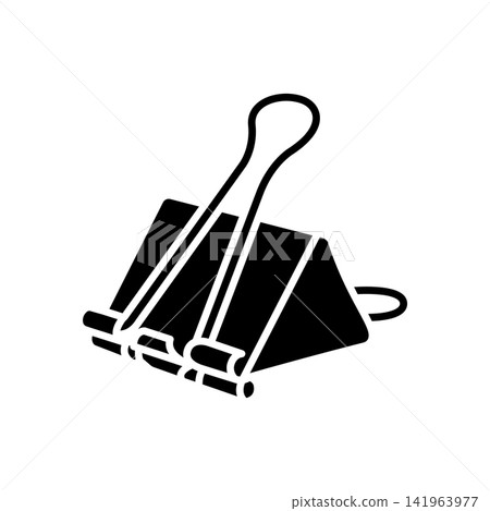 bulldog clip icon vector design template in white background bulldog clip icon vector design template in white background 141963977
