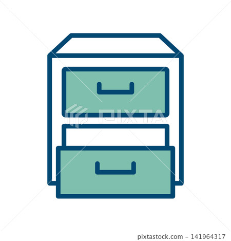 drawer icon vector design template in white background drawer icon vector design template in white background 141964317