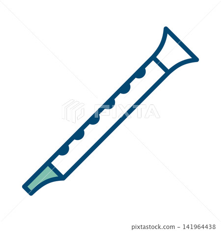 flute icon vector design template in white background flute icon vector design template in white background 141964438