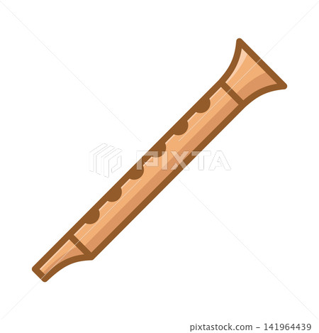 flute icon vector design template in white background flute icon vector design template in white background 141964439