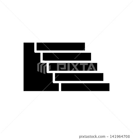 stairs icon vector design template in white background 141964708