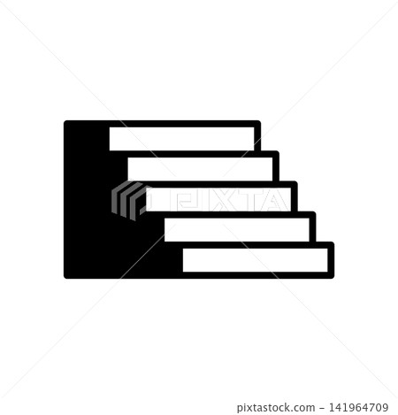 stairs icon vector design template in white background 141964709