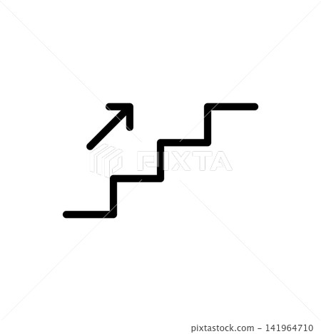 stairs icon vector design template in white background stairs icon vector design template in white background 141964710