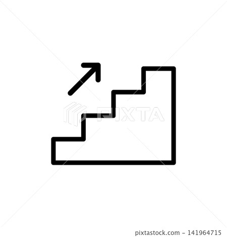 stairs icon vector design template in white background 141964715