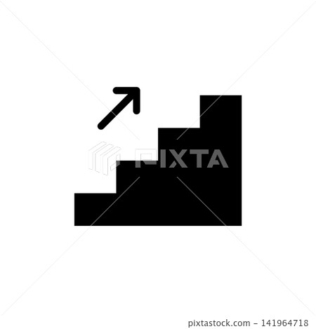 stairs icon vector design template in white background stairs icon vector design template in white background 141964718