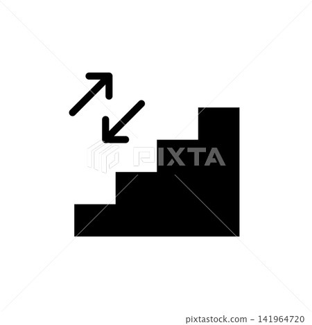 stairs icon vector design template in white background 141964720