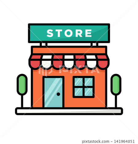 store icon vector design template in white background 141964851