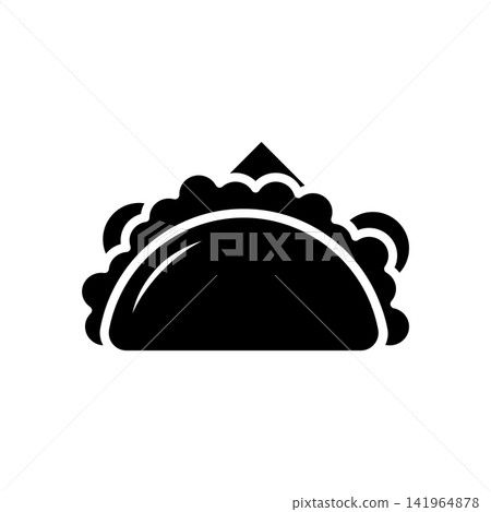 taco icon vector design template in white background taco icon vector design template in white background 141964878