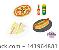 A nostalgic coffee shop menu: Bread Set 141964881