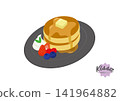 A nostalgic coffee shop menu item: Hotcakes 141964882