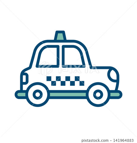 taxi icon vector design template in white background taxi icon vector design template in white background 141964883