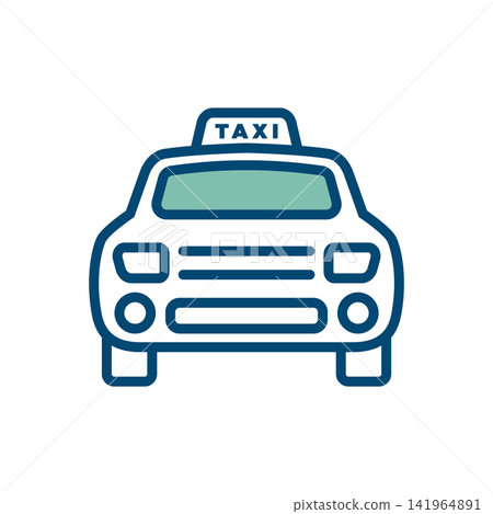 taxi icon vector design template in white background taxi icon vector design template in white background 141964891