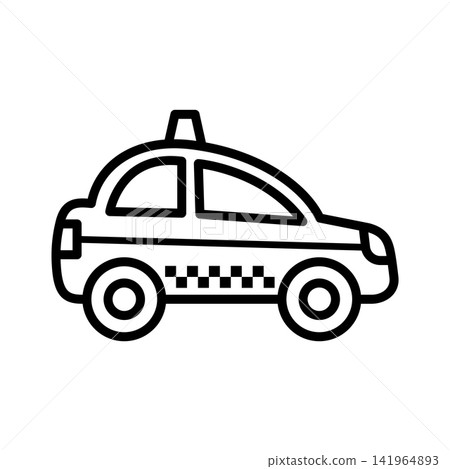 taxi icon vector design template in white background taxi icon vector design template in white background 141964893