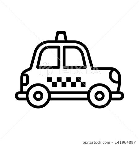 taxi icon vector design template in white background taxi icon vector design template in white background 141964897