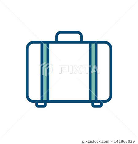 travel bag icon vector design template in white background travel bag icon vector design template in white background 141965029