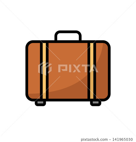 travel bag icon vector design template in white background travel bag icon vector design template in white background 141965030