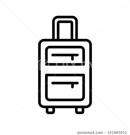 travel bag icon vector design template in white background travel bag icon vector design template in white background 141965031