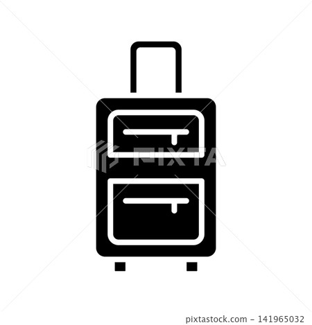 travel bag icon vector design template in white background travel bag icon vector design template in white background 141965032
