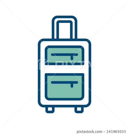 travel bag icon vector design template in white background travel bag icon vector design template in white background 141965033