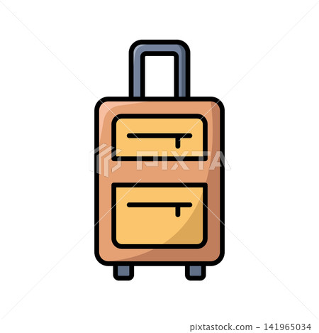 travel bag icon vector design template in white background travel bag icon vector design template in white background 141965034