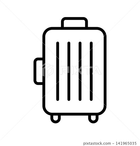 travel bag icon vector design template in white background travel bag icon vector design template in white background 141965035