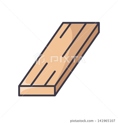 lumber wood icon vector design template in white background 141965107