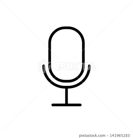microphone icon vector design template in white background microphone icon vector design template in white background 141965283