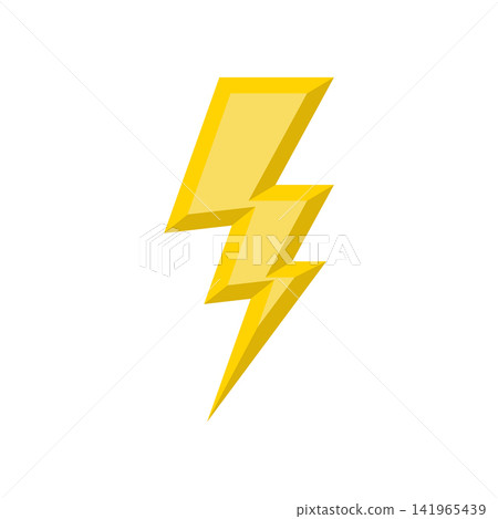 lightning bolt icon vector design template in white background lightning bolt icon vector design template in white background 141965439