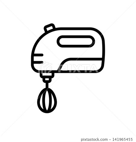 hand mixer icon vector design template in white background hand mixer icon vector design template in white background 141965455