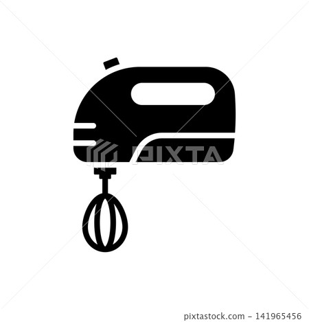 hand mixer icon vector design template in white background 141965456