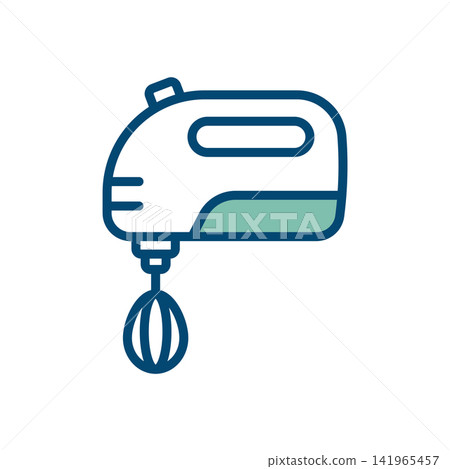 hand mixer icon vector design template in white background 141965457