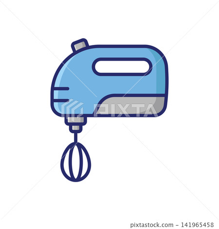 hand mixer icon vector design template in white background hand mixer icon vector design template in white background 141965458