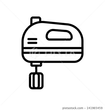 hand mixer icon vector design template in white background 141965459